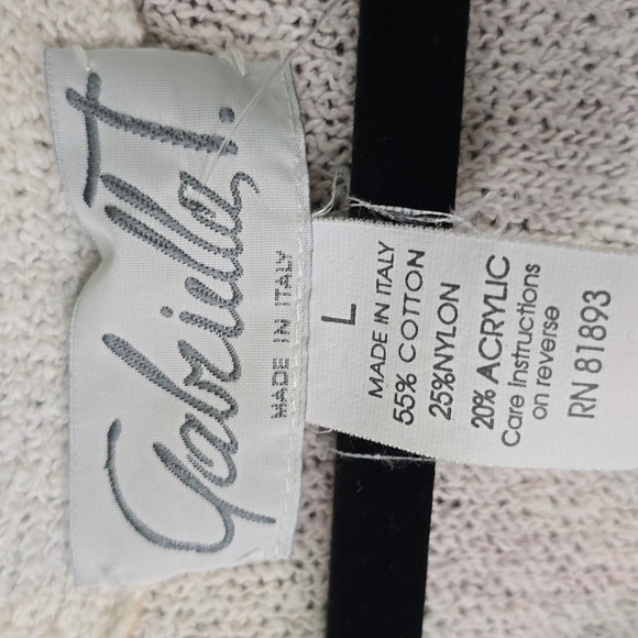 Gabriella T Colorful Women's Sweater, Size L, Made In Italy - Picture 4 of 4